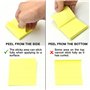 Evergreen Goods 400 Blocs-Notes Adhesives Pastel (76x76mm) - Colorés Blocs de Bloc Notes Amovibles en Bleu, Rose, Vert, Jaune | 