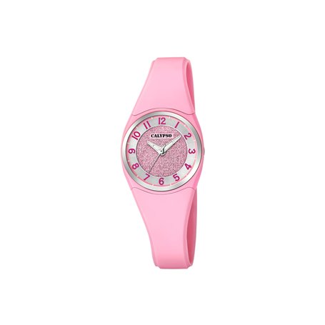 Montre Calypso pour Femme K5752/2 Trendy Boîtier en Plastique Multi Bracelet en Plastique Rose