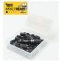 21 x SabreCut SCPA25_21PH 25 mm PH2 Jeu d'embouts de tournevis à percussion Phillips No.2 Heavy Duty avec porte-embout et boîte 
