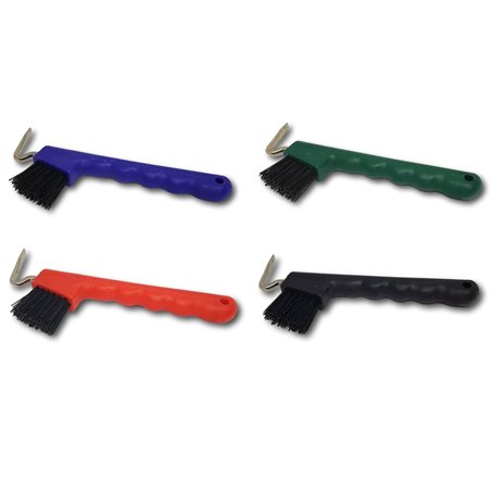 Cure-pied avec brosse très solide et poignée ergonomique Convient pour les sabots de chevaux