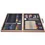 Artina Set de 89 pièces avec coffret dessin Genova – Set de peinture XXL dans coffret en bois – Set de peinture avec des craies 