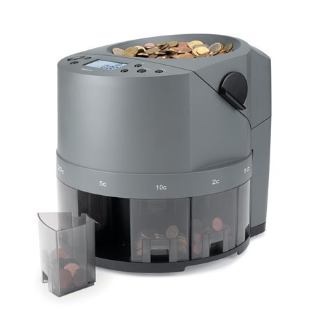 Safescan 1450 compteuse de pièces qui compte et trie rapidement de gros volumes de pièces en euros mélangées - Trie les pièces p