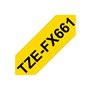 BROTHER TZEFX661 36mm Black on Yellow Flexible ID