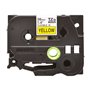 BROTHER TZEFX661 36mm Black on Yellow Flexible ID