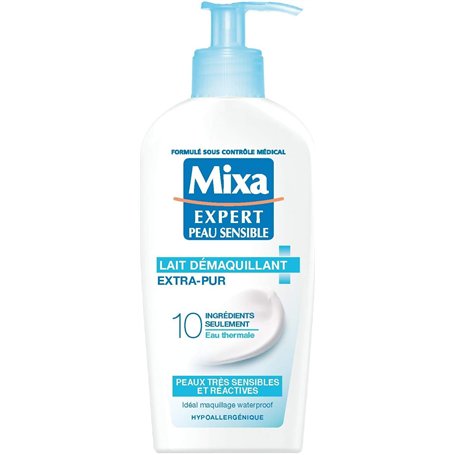 Mixa Expert Peau Sensible Lait Démaquillant Apaisant Extra-pur 200 ml