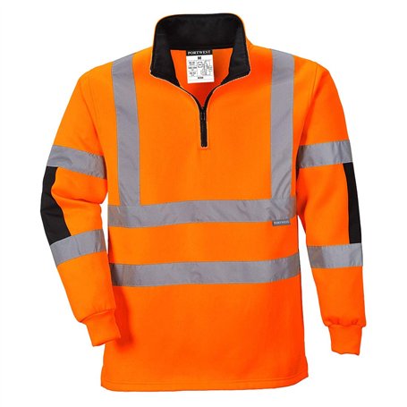 Portwest B308 Maillot de Rugby Xenon de Travail Haute Visibilité Orange