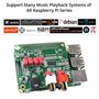InnoMaker Carte Audio DAC HiFi Hat pour Raspberry Pi 5/4/3B+/Zero | PCM5122 384kHz/32bit avec DOP | Double Oscillateurs, Sortie 