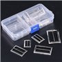 Swpeet 25 Pièces Combinaison Métal Tri - Glide Slide Boucle Kit, Tri - Glide Slide Avec Anneau Carré Coulissant Régulateur Boucl