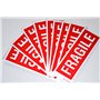 Apli 119209-1000 Etiquettes autocollantes "Fragile" - Dimensions: 50x144 mm - Couleur: rouge et blanc - Etiquetage pour cartons 