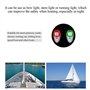 OurLeeme Feux de Navigation pour Bateau, 2 pièces 12V Vert et Rouge Marine Yacht LED Lumière Voile Lumière d'arc Latérale de Por