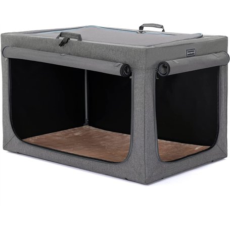 Petsfit Cage Portable pour Chien avec Tapis épais