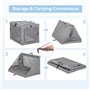Petsfit Cage Portable pour Chien avec Tapis épais, Caisse de Transport pour Chien Manchon en Tissu réglable, Portes en Maille Re