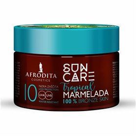 Afrodita Cosmetics Marmelade SUN CARE TROPICAL F10 | 200ml | Confiture de bronzage rapide avec facteur de protection solaire 10