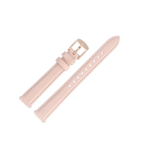 Fossil Bracelet de montre en cuir - Rose - 14 mm