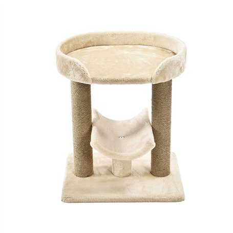 Amazon Basics Top Platform Arbre à chat avec griffoir Beige 45