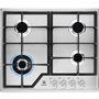 Electrolux KGS6436SX Plaque de cuisson à gaz 60 cm x 51 cm Stainless Steel 4 brûleurs
