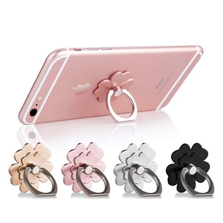 Surplex 4 pcs 360 ° Rotation Téléphone Anneau Grip Stand Titulaire pour Samsung iPhone PC Smartphone