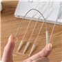 UU19EE 5pcs / lot Pinceau Brosse De Nettoyage en Acier Inoxydable Lavage Tuyau Paille Brosses Brosse Nettoyant pour Bouteille Ca