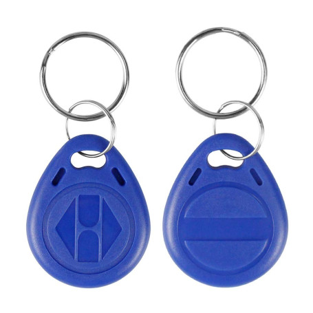LIBO Inscriptible RFID Porte-clés 125KHz T5577 NFC Jeton proximité ID Contrôle d'accès Keyfobs Tags Carte Couleur Bleue Programm