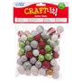 Baker Ross Boules en Polystyrène à Paillettes (60G par Paquet)- Loisir Créatifs pour Enfants et Adultes couleurs assorties AR824
