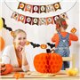 FEPITO Donner Merci Bannière avec Papier Coloré Citrouille De Dinde Artificielle Feuilles D'érable Décoration Kit Total 203 PCS 