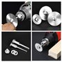 Lot de 6 lames de scie rotative pour scie à disque en acier avec mandrin de 1/8" pour Couper Bois, Plastique et Métal souple(Les