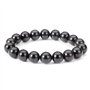 Naturel Noir Obsidienne Bracelet 10 MM Tibétain Mala Perle Cristal Pierres Précieuses Bracelet pour Hommes Femme