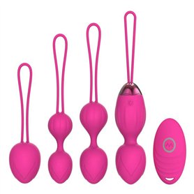 Boules de Geisha 2 en 1 Balles de poids et massage Kegel - Balles en silicone Kegel pour débutants et avancés pour les exercices