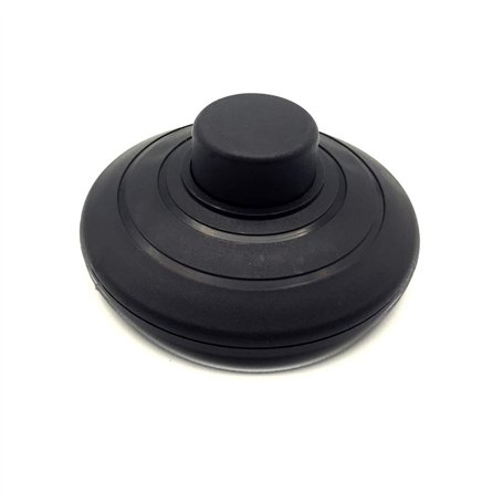 FUJIE 1 Pcs Interrupteur à pied rond Noir Interrupteur à commande au pied pour Lampadaire Et Lampe De Table