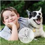 Boao 6 Pièces Clips de Médaillons de Chiens Clips de Médaillons d'Identification pour Animaux de Compagnie avec 18 Anneaux Durab