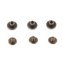 20pcs Rivets Tubulaires Tête Plate en Laiton Vis Ecrous Clous Rivets Capuchon Accessoires cuir artisanat rivets(5mm)