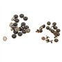 20pcs Rivets Tubulaires Tête Plate en Laiton Vis Ecrous Clous Rivets Capuchon Accessoires cuir artisanat rivets(5mm)