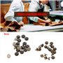 20pcs Rivets Tubulaires Tête Plate en Laiton Vis Ecrous Clous Rivets Capuchon Accessoires cuir artisanat rivets(5mm)