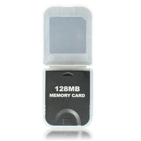 WICAREYO 128 Mo Black Memory Card Compatible pour Wii NGC