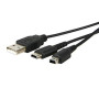 CHILDMORY Câble de chargement USB 2 en 1 Câble d'alimentation pour adaptateur de chargeur pour DSi NDSi XL 3DS N3DS DS Lite NDSL
