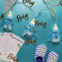 Festive Lights - Guirlande Lumineuse10 Biberons Bleux Lumineux Éclairage LED Naissance Baby shower Bébé Garçon 1,50m - à Piles (