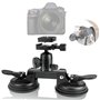 Professionnel Ventouse Charge 10Kg pour Caméra Appareil Photo Reflex Caméscopes Support Voiture avec Rotule à 360° et Plaque de