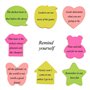 Notes autocollantes, pense-bête amovible autocollant auto-adhésif de couleur vive-Per Pack 8 formes différentes à l'intérieur-10