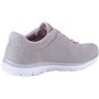 Skechers Femme Summits Lite Shoes, Gray Mesh Hot Pink Trim, 37 EU