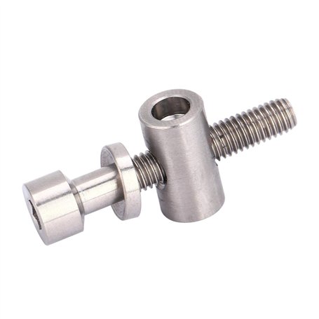 Vis de Tige de Selle de Bicyclette M5x30 / 35 / 40mm Titane Alliage Tige de Selle de vélo Boulon Fixe vis à tête Ronde(M5x30-tit