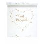 Tapis de cérémonie Just Married Blanc et Or 10 m x 75 cm