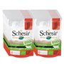 Schesir Cat Bio - Boeuf monoprotéiné - Nourriture Humide pour Chat - 16 sachets x 85 g