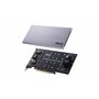 ASUS Hyper M.2 X16 PCIe 3.0 X4 Carte d'extension V2 Prend en Charge 4 NVMe M.2 (2242/2260/2280/22110) jusqu'à 128 Gbps pour Inte