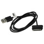 vhbw Câble de charge USB compatible avec Samsung Galaxy Tab GT-P5110, GT-P5113, GT-P5110 Wlan, GT-P5110 32GB, GT-P5100 32G, GT-P