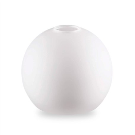 Abat-jour de rechange en verre blanc E14 - Diamètre du culot : 30 mm