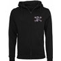 Sweat à Capuche Zippé : Speed Junkies avec Broderie Crâne - Cadeau pour Bikeur-s/Moto/Blouson Homme/Hoody/Hoodie/Chopper/Hooded-