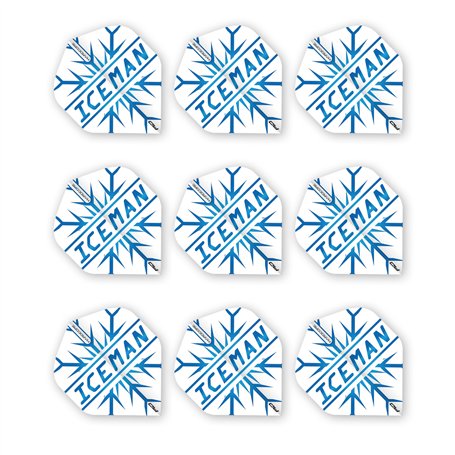 RED DRAGON Gerwyn Price Hardcore Extra Épais Standard Fléchettes Dart Flights - 3 Jeux par Paquet (9 Vols au Total)