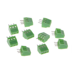 JOYKK 10 Pieces Vis 3Pin Vis PCB Montage Borniers Connecteur Pas 2.54mm - Vert JOYKK 10 Pieces Vis 3Pin Vis PCB Montage Borniers Connecteur Pas 2.54mm - Vert