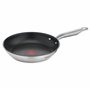 Tefal Virtuoso E49104 Poêle en acier inoxydable avec revêtement antiadhésif Titanium Pro, signal thermique à température de cuis