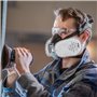 Dräger X-plore 3500 avec 2 filtres Pure P3 - Masque respiratoire Demi-masque pour la construction, la rénovation et le ponçage -